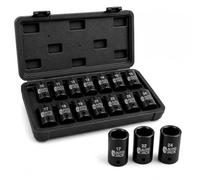 Autojack 13pc Impact Socket Set 1/2 Inch 10-24mm 1/2 Socket Sets