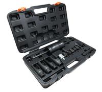 Autojack 14 Piece Diesel Injection Injector Puller Tool For Bosch Delphi Deso Siemens in Black | Size: 1000mm x 400mm Autojack Black 1000mm x 400mm