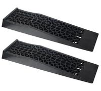 Autojack 2 Piece 5 Ton Heavy Duty Low Rise Car Ramps Plastic Kerb Ramp Lift for Service Home Garage Motorhome Wheels