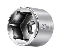 Autojack 27mm Oil Filter Socket 3/8" Drive Low Profile CR-V 6 Point Tool