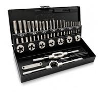 Autojack 32pc Metric Tap & Die Set M3-M12 High Carbon Steel Threading Kit Repair