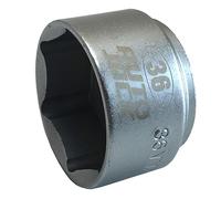 Autojack 36mm 3/8 Inch Square Drive Low Profile Oil Filter Socket Garage Removal Tool