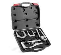 Autojack 5pc Universal Heavy Duty Ball Joint Press Separator Splitter Puller Removal Tool Kit, Pitman Arm Puller Tie Rod Remover Separator Set, Front End Service Adapters For Car Repair