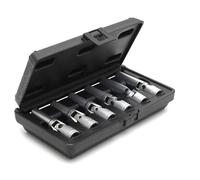 Autojack 6 Piece Long Glow Plug Metric Socket Set 3/8" Drive, Universal Fit Spark Plug Removing Joint Sockets 8mm to 16mm