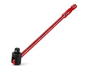 Autojack 750mm Breaker Bar 1/2 Inch Sq Dr Heavy Duty, Socket Wrench, Red