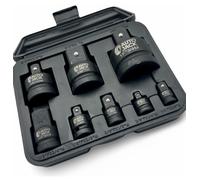 Autojack 8 Piece Impact Socket Adaptor Set 1/4", 1/2" & 3/4" in Black Autojack Black