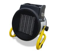 Autojack PTC Portable Electric Fan Heater Space Warmer 2kW in White Autojack White