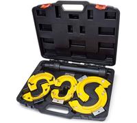 Autojack Strut Spring Compressor Kit, Interchangeable Fork Strut Coil Extractor Remover Tool in Yellow | Size: 1000mm x 500mm Autojack Yellow 1000mm x 500mm