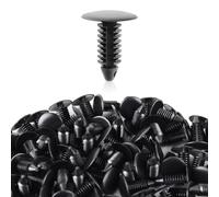 AUTOKAY 100Pcs 8mm Bumper Clips Auto Car Hole Plastic Rivets Fastener Fender Push Pin New