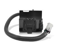 AUTOKAY 4 & 7 Pin Trailer Tow Wire Harness Hitch Connector Assembly with Mounting Bracket, Compatible with Ford F250 F350 Super Duty Pickup Truck 2002-2004, 4-Flat 7-Way Plug Adapter