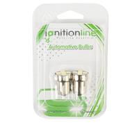 Autolamps 207 White Led 12V 5W Side & Tail Light Bayonet Bulbs Parts Twin Pack