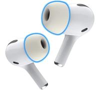 AutoLine Pro Aode forAirPods Pro Memory Foam Ear Tips Replacement Complying Buds by Foam Masters is The ONLY USA Manufacturer and Seller of Foam Masters (White)