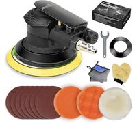 Autolock 125 mm Air Random Orbital Sander, Pneumatic Palm Car Sander for Wood Polishers, Metal and Body Work, The Grinder, Dual Action Grinder