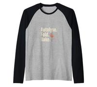 Autolyse Fold Bake Artisan Sourdough Baker Life Raglan Baseball Tee