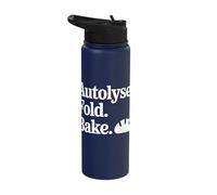 Autolyse Fold Bake Artisan Sourdough Baker Life Stainless Steel Insulated Water Bottle