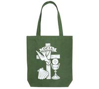 Autom Canvas Tote Bags - Reconciliation Gift Bags with OCIA Design, 12-Count, Green & White