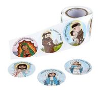 Autom Mini Saints Religious Sticker Assortment, Church Sunday School, 100ct