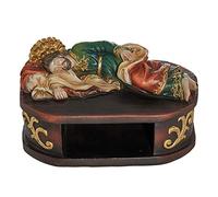 Autom Sleeping St Joseph with Shelf Base for Rosary Saint Statue 6 Inch