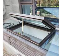 Automated Aluminum Skylight with Remote Control & Rain Sensor Double Glazed Tempered s Customizable Size Ideal for Home Ventilat & Natural Light Enhancement