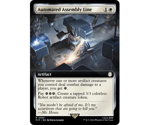 Automated Assembly Line (Extended Art) (Foil) | Universes Beyond: Fallout