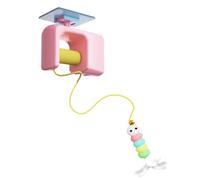 Automated Cat Teaser - Wall Mounted Toy Exercise Entertainment Whimsical Electronic Style Theme (12 x 9 x 5) cm + Portable Frame, Charging Cable