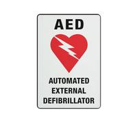 Automated External Defibrillator (Aed) Sign Sign, 8 X 12 Grade Sheeting Rust Free Aluminum, Weather Resistant, Waterproof, Easy To Mount