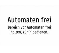 Automaten frei - Keep Area in Front of Vending Machines, Quick Operate - Sticker A5: 210 x 148 mm - No Graphics, Text Only