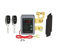 Automatic 12V Intelligent Battery Power Off Switch with Remote Control and LED Voltage Display to Protect and Extend Battery Life