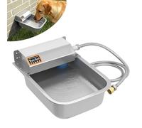 Automatic 304 Stainless Steel Dog Water Dispenser | 101oz/3L High-Volume Outdoor Pet Feeder | Auto-Fill, Anti-Tip, Wall/Ground Mount & Effortless-Clean Design
