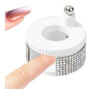 Automatic 360° Rotating Gel Nail Magnet, Magnetic Gel Nail Tool, Tool with Rotating Bead, DIY Cat-Eye Accessory, with Modern Style, Manicure for Home and Salon Daily and Travel