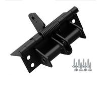 Automatic 4Inch Door Closer with Buffer Multifunctional Invisible Hinge AntiCollision Design for 90Degree Right Angle (Black) Durable & Easy to Install