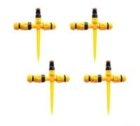 Automatic 4PC Water Sprinkler Device for Outdoor For Cooling and Plant Water Distribution with Adjustable Spray Modes for Garden and Patio Use