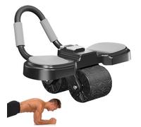 Automatic Ab Roller, Abdominal Exercise Roller - Portable Ab Wheel Training Equipment,Compact Roller Wheel with Timers and Counters for Gym Business