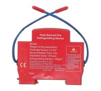 Automatic Aerosol Fire Extinguisher, Self-Activating, Multi-Purpose Back Adhesive Design, for Car Engine, Garage, Office, 10g