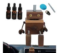 Automatic Air Freshener - Robot Shaking Car Diffuser, Perfume Scent Decoration | Creative Aromatherapy with Unique Style for Dashboard Interior Vehicle Home AP