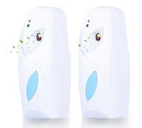 Automatic Air Freshener Spray Dispenser 2 Pack,Wall Mounted/Free Standing Automatic Air Fresheners for Home Commercial,Multiple Time Scent Release Setting Glade Automatic Spray Dispenser