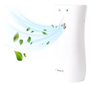 Automatic Air Freshener Spray Dispenser for Home and Commercial Use, Wall Mounted or Free Standing, Compatible with Glade and Air wick Refill Can, White, Milas-D