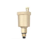 Automatic Air Vent Valve 3/8 Inch Brass Air Bleed for Hot Water Radiators | Features a 3/8 inch brass interface designed for efficient air removal and vertical installation in hot water heating setups.