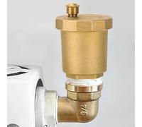 Automatic Air Vent Valve for Underfloor Heating, Brass Vertical Drain Valve 1/4 1/2 3/4 Inch, Radiator Bleed Valve for Water Pipes(G3/4)
