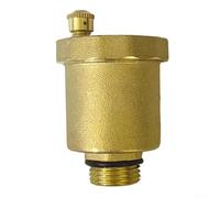 Automatic Air Vent Valve in Copper for Solar Water Heating Arrays Domestic Boilers and Radiant Panel Heating Return Lines (1/2 Copper)