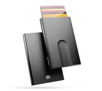 Automatic Aluminium Card Holder, RFID Blocking. Model: SLIDER | Instant pop-up card access. Find the right card in seconds. Holds up to 6 cards. Ultra-slim design. Minimalist wallet.
