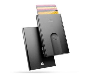 Automatic Aluminium Card Holder, RFID Blocking. Model: SLIDER | Instant pop-up card access. Find the right card in seconds. Holds up to 6 cards. Ultra-slim design. Minimalist wallet.