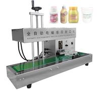 Automatic Aluminum Foil Sealing Machine, 2200W Stainless Steel Continuous Sealer for Plastic and Glass Bottles, 2-30cm High, 15-60mm