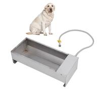 Automatic Animal Drinking Water Bowl, Stainless Steel Livestock Water Trough Dispenser for Dog Horse Pig Cow, Large Capacity, Self Filling, Farm Animal Waterer Dispenser