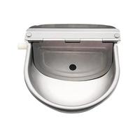 Automatic Animal Water Bowl, Stainless Steel Cattle Drinking Waterer with Float Valve Water Trough for Horse Goat Cattle Pig Dog