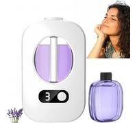 Automatic Aromatherapy Diffuser,Essential Oil Diffuser Rechargeable,4 Speeds Adjustable Air Freshener,Wall Mounted Essential Oil Diffuser,Digital Display Version of Aroma Diffuser for Room(Lavander)