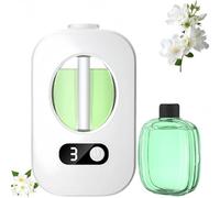 Automatic Aromatherapy Diffuser,Essential Oil Diffuser Rechargeable,4 Speeds Adjustable Air Freshener,Wall Mounted Essential Oil Diffuser,Digital Display Version of Aroma Diffuser for Room(Gardenia)