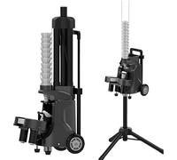 Automatic Badminton Ball Launcher Machine with 52 Shuttlecocks, APP-Controlled, Adjustable Height & Speed, for Indoor/Outdoor/Gym Training 31x40x45cm