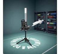 Automatic Badminton Ball Thrower, Adjustable Height Portable Feeder for Serve Pitching Training, 52 Ball Capacity
