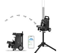 Automatic Badminton Training Machine, Cordless Shuttlecock Feeder with Adjustable Height, Perfect for Beginners Practice